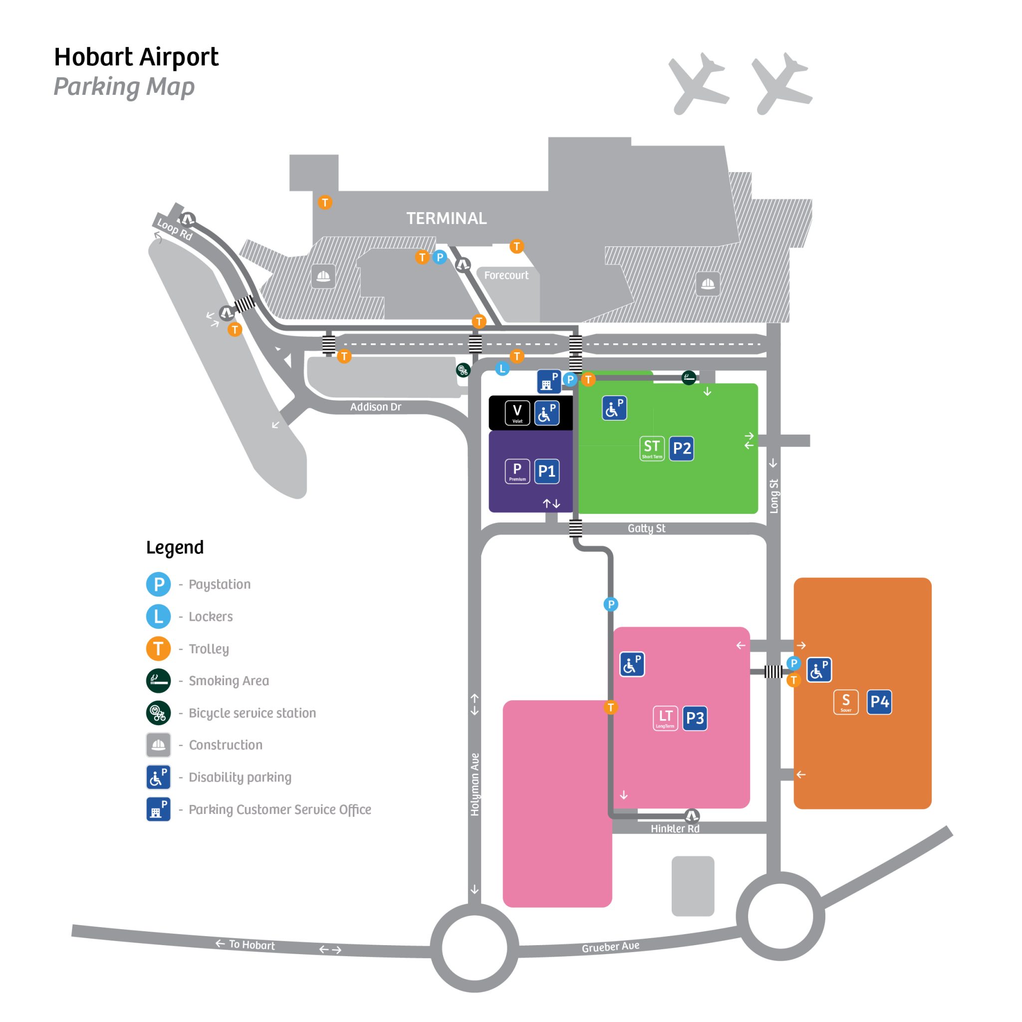 Destinations Hobart Airport
